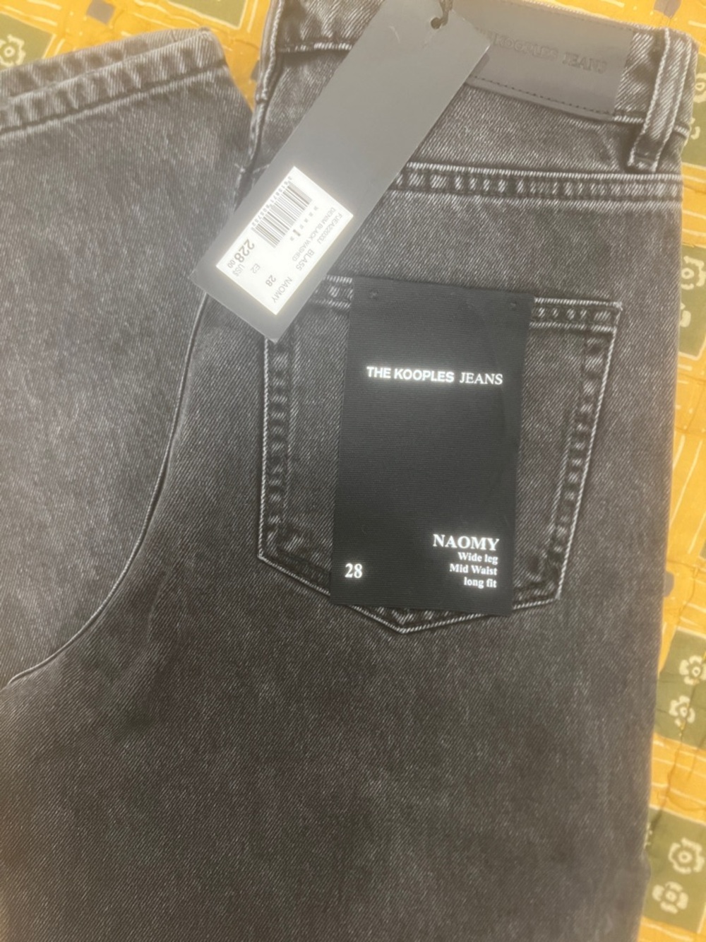 The Kooples Naomy Wide-Leg Jeans in Black Washed